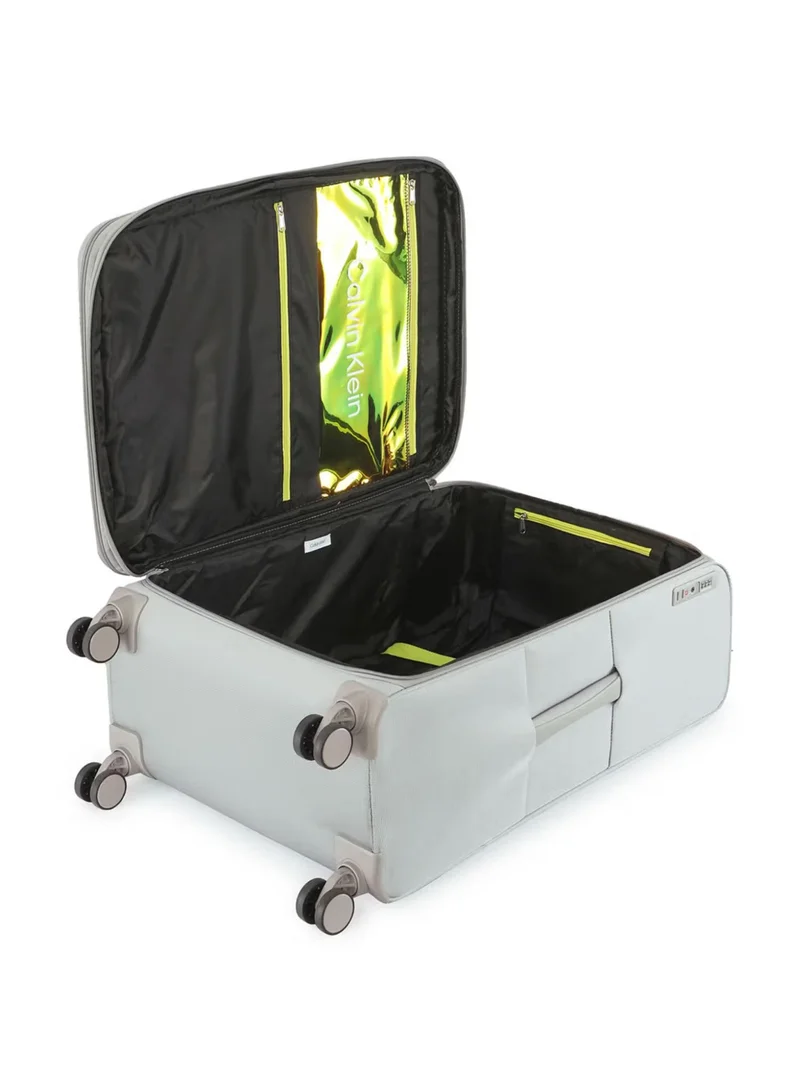 CALVIN KLEIN  Calvin Klein Check In Stone Soft Grey Cabin Luggage Bag  | Best Price UAE