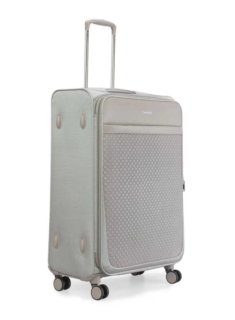 CALVIN KLEIN  Calvin Klein Check In Stone Soft Grey Cabin Luggage Bag  | Best Price UAE