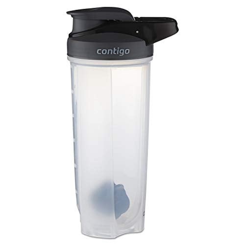Contigo - 70290 Contigo Shake & Go Fit Snap Lid Shaker Bottle, 28 oz, Black - Image 1