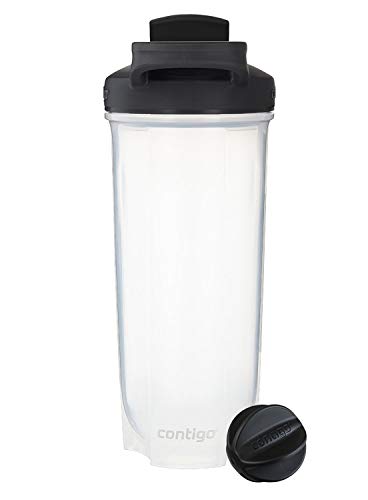 Contigo - 70290 Contigo Shake & Go Fit Snap Lid Shaker Bottle, 28 oz, Black - Image 2