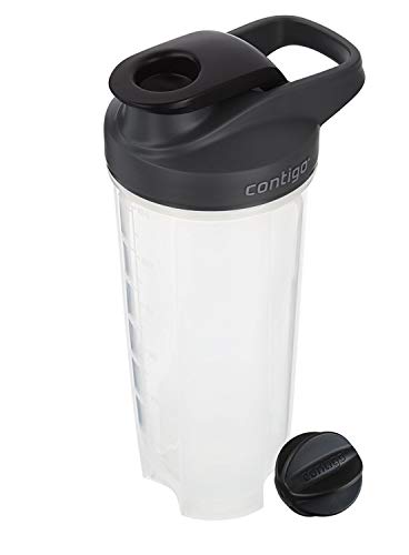Contigo - 70290 Contigo Shake & Go Fit Snap Lid Shaker Bottle, 28 oz, Black - Image 3