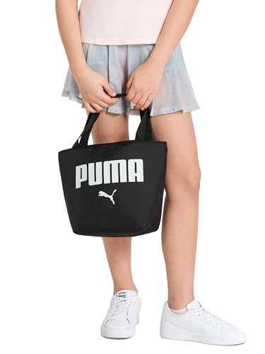 PUMA Unisex Kid's Adventure Lunch Tote, Black/White Glitter, Small - Image 2