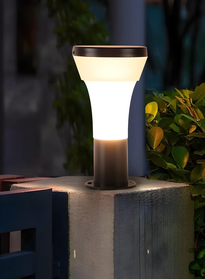 twixle (with Bulb GATE Light for Home gate/gate lamp/gate Lamps for Outdoor Waterproof/gate Light/gate Pillar Lights for Outdoor for Stairs, Boundries, Pillar, Garden (Simba Milky) (Pack of 1) - Image 1
