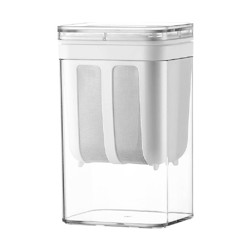 Mirvaan MIRVAAN Greek Yogurt Strainer 1100ml Multi Yoghurt Maker Strainer with Fine Mesh Bag Lid for Thick Greek Yogurt Soybean Milk Kefir Berries Soup Fruit Juice Coffee  - Image 1