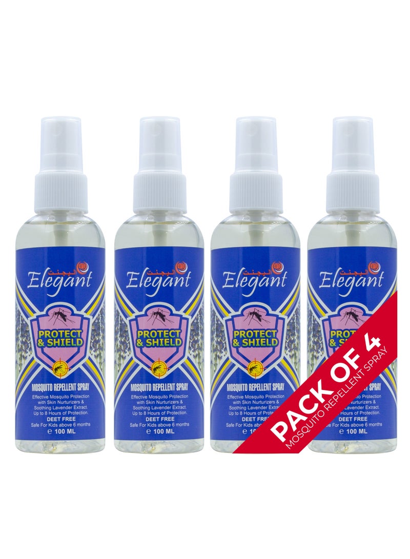 Elegant إليجانت بخاخ طارد البعوض 100 مل، عبوة من 4 قطع مجانًا  - Image 1