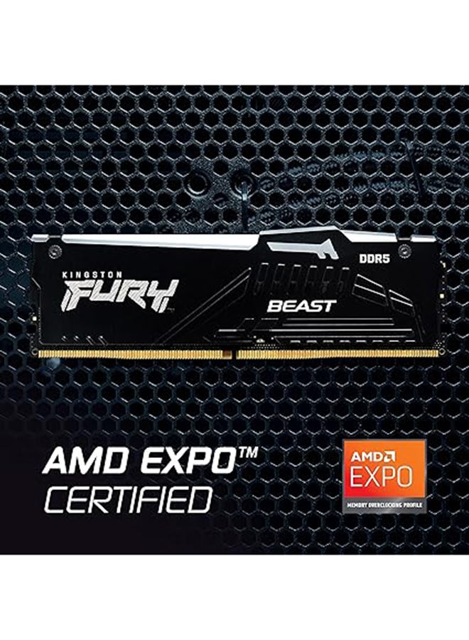 Kingston Fury Beast RGB (2x16GB) DDR5 Desktop Memory, 6000MT/s Memory Speed, CL36 CAS Latency, Intel XMP 3.0, 1.35 Voltage, 288-Pin, AMD Expo, Dual Channel DIMM Kit | KF560C36BBEAK2-32 32 GB - Image 5