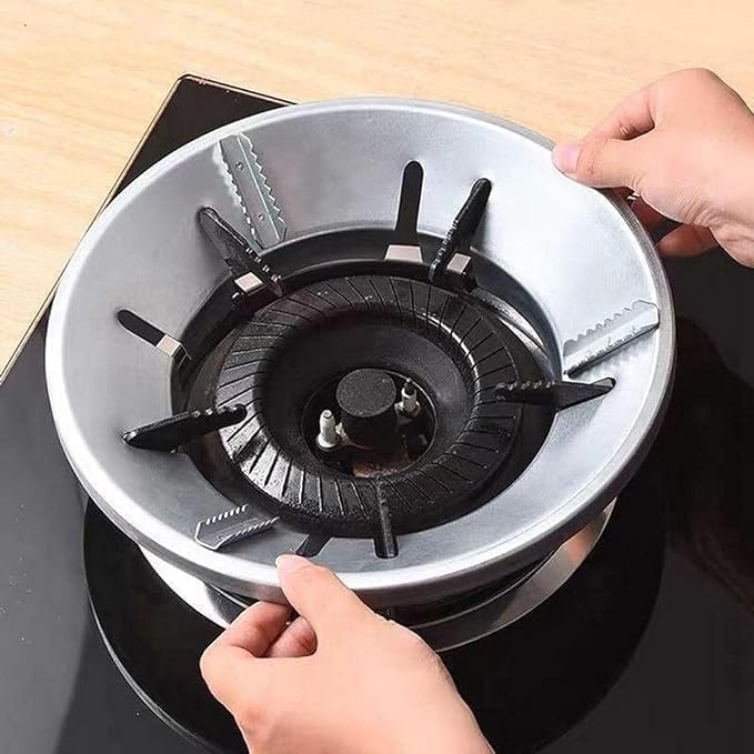 Heiter Gas Saver Burner StandGas Chula Burner Gas Saver Stand Jali Ring Flame Ignition Burner cap Gas nozzle Heat control Cooking flame Stovetop Burner head Gas flow Cooking range - Image 2