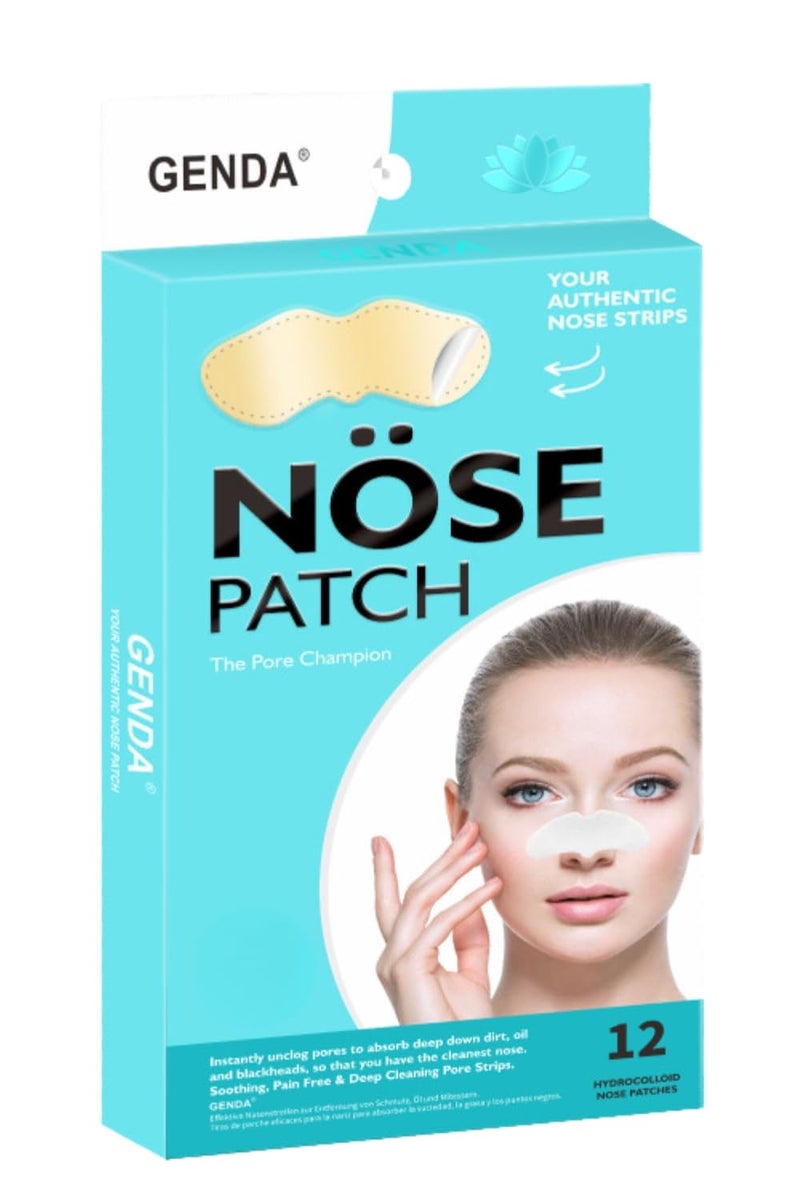 GENDA Blackhead Remover Nose Pore Strips for Deep Cleansing Clears Black head and Instant Pore Unclogging  12 Strips