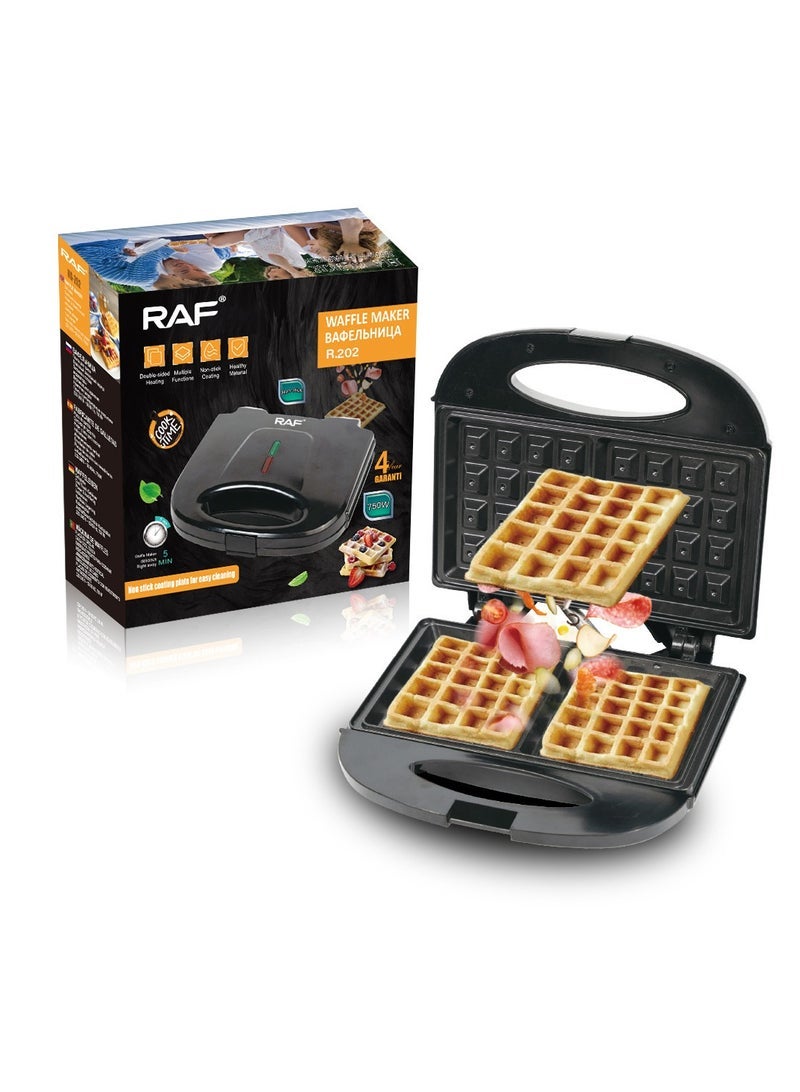 آر إيه أف ماكينة ساندويتش تسخين منزلية على الوجهين ماكينة إفطار متعددة الوظائف ماكينة الخبز - Image 1