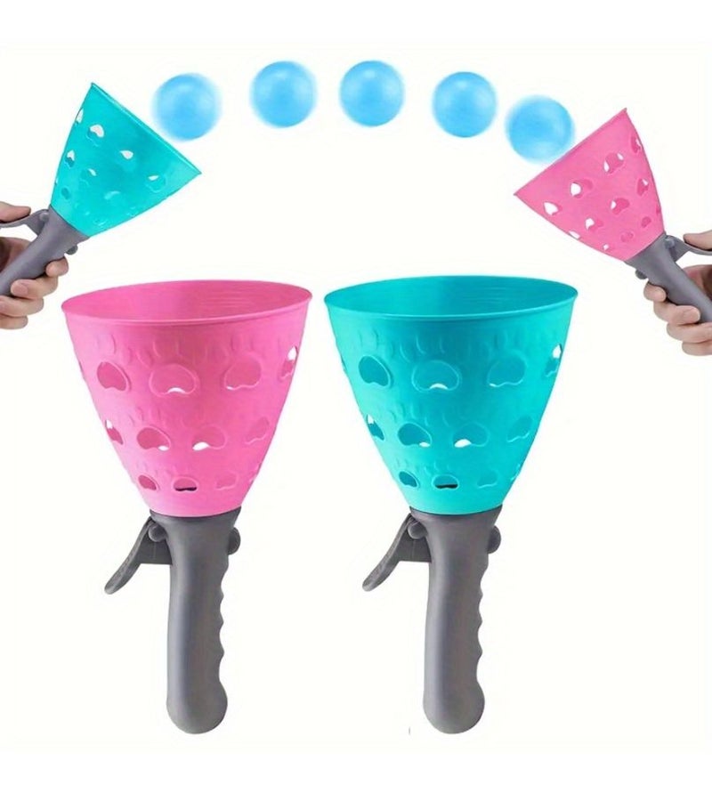 2 In 1 Ball Catching Cups 4 Balls Set Turbo Boosting Design Family Party Game - Image 1