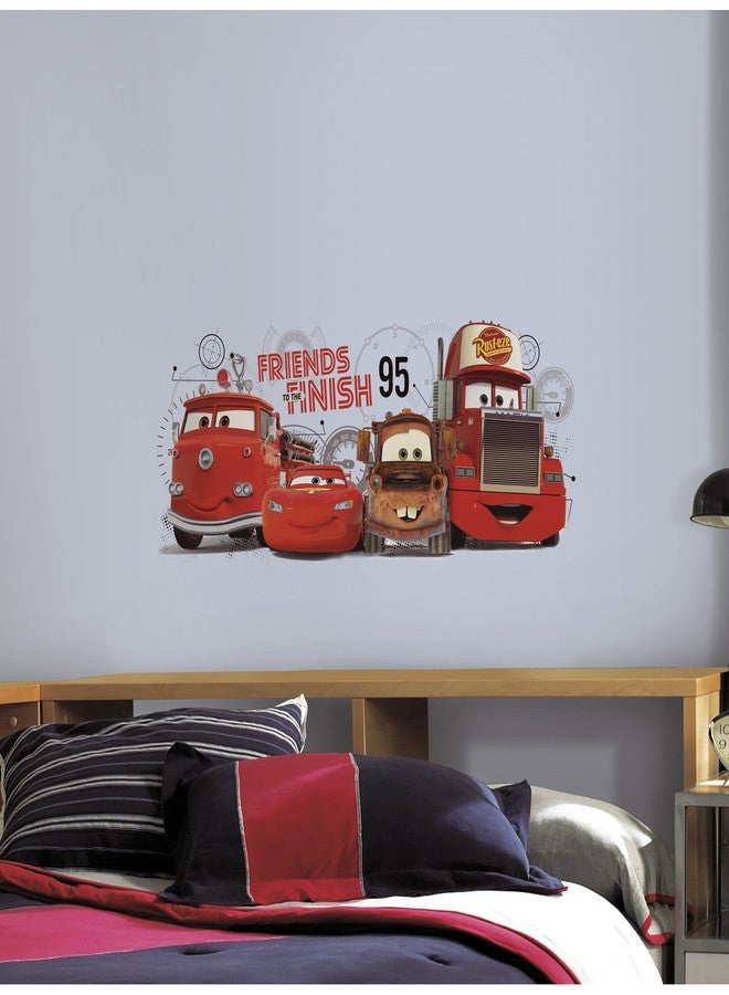 رووم ميتس ملصقات جدارية عملاقة قابلة للتقشير واللصق من RoomMates RMK2556GM Cars 2 Friends to the Finish - Image 2