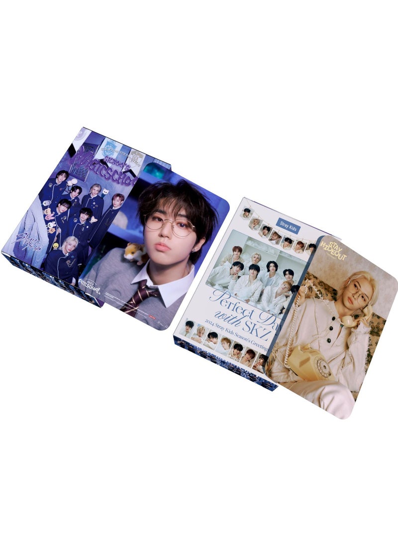 NIBEMINENT 55 Pcs Kpop Stray Kids Perfect Day Lomo Cards Card For Fans Collection Gifts - Image 3