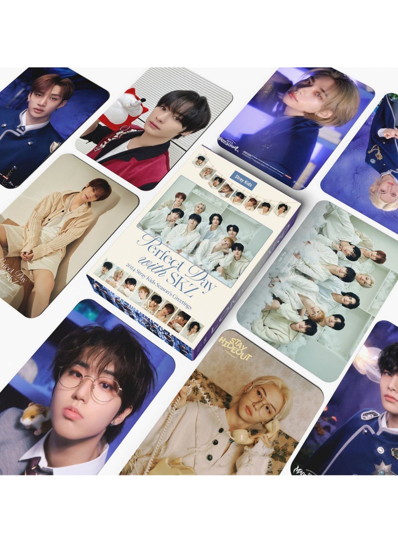 NIBEMINENT 55 Pcs Kpop Stray Kids Perfect Day Lomo Cards Card For Fans Collection Gifts - Image 2