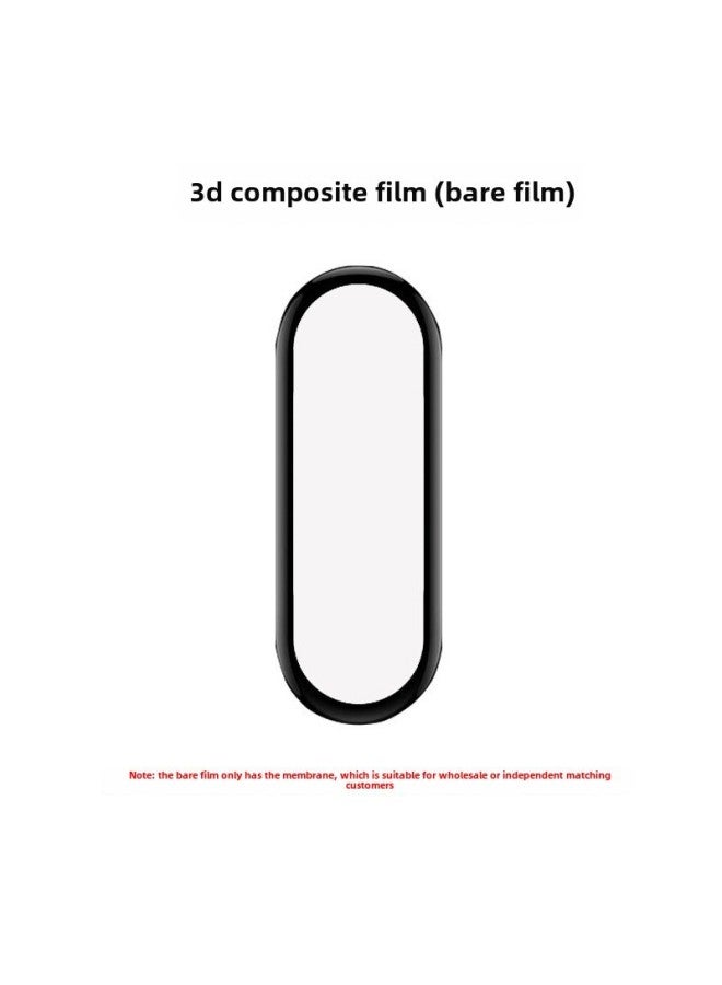 For Millet Bracelet 9Pro Protective Film M7 Hydraulic Film HD SmartBand6 Film Full Screen Curved Surface Soft-Color:3D Composite Film (die)-Dimensions:Mi Band 8/8 NFC  - Image 1