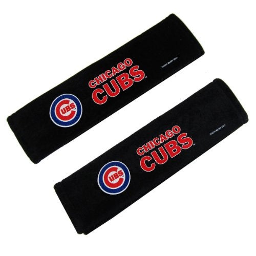 Fremont Die MLB Chicago Cubs Seat Belt Pad (Pack of 2), One Size, - Image 1