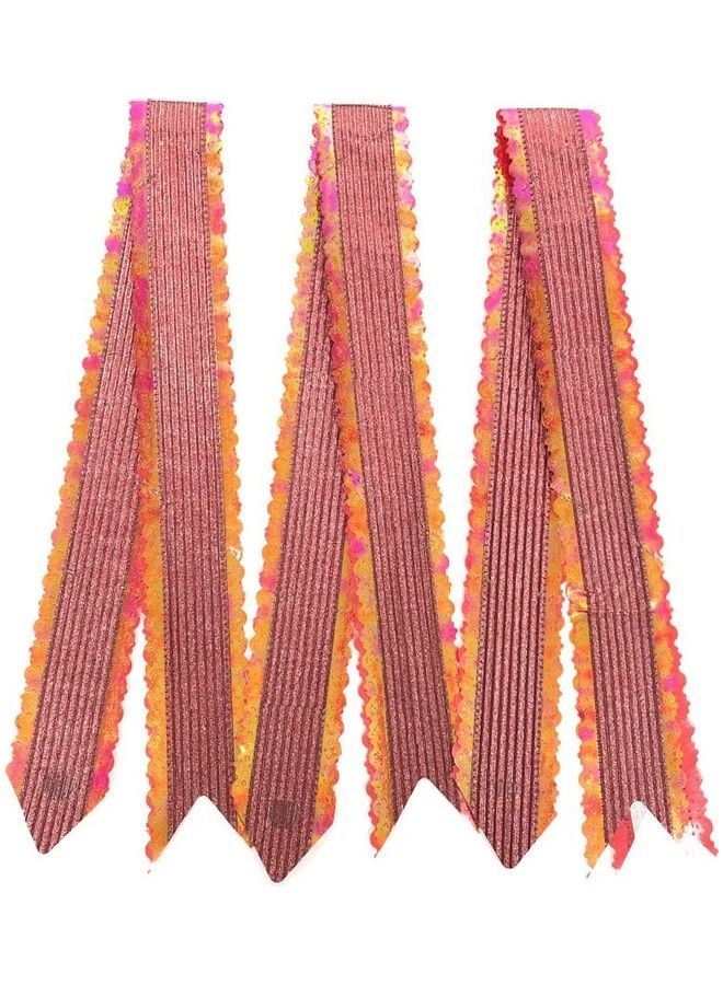 نيبمينينت طقم عقدة فيونكة للف الهدايا من 50 قطعة . وردي/ أحمر/ أصفر - Image 3