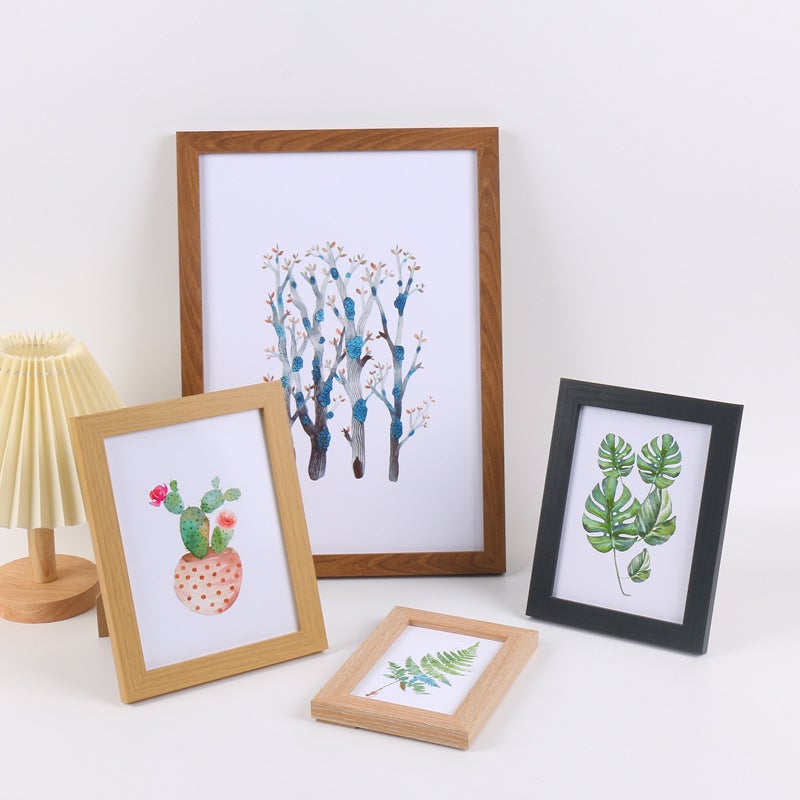 Casual Wooden Po Frame Table Po Wall 5 Inches 6 Inches 7 Inches 8Inch 10Inch A4 Picture Frame Wall Hanging Po Studio Po Frame - Image 2