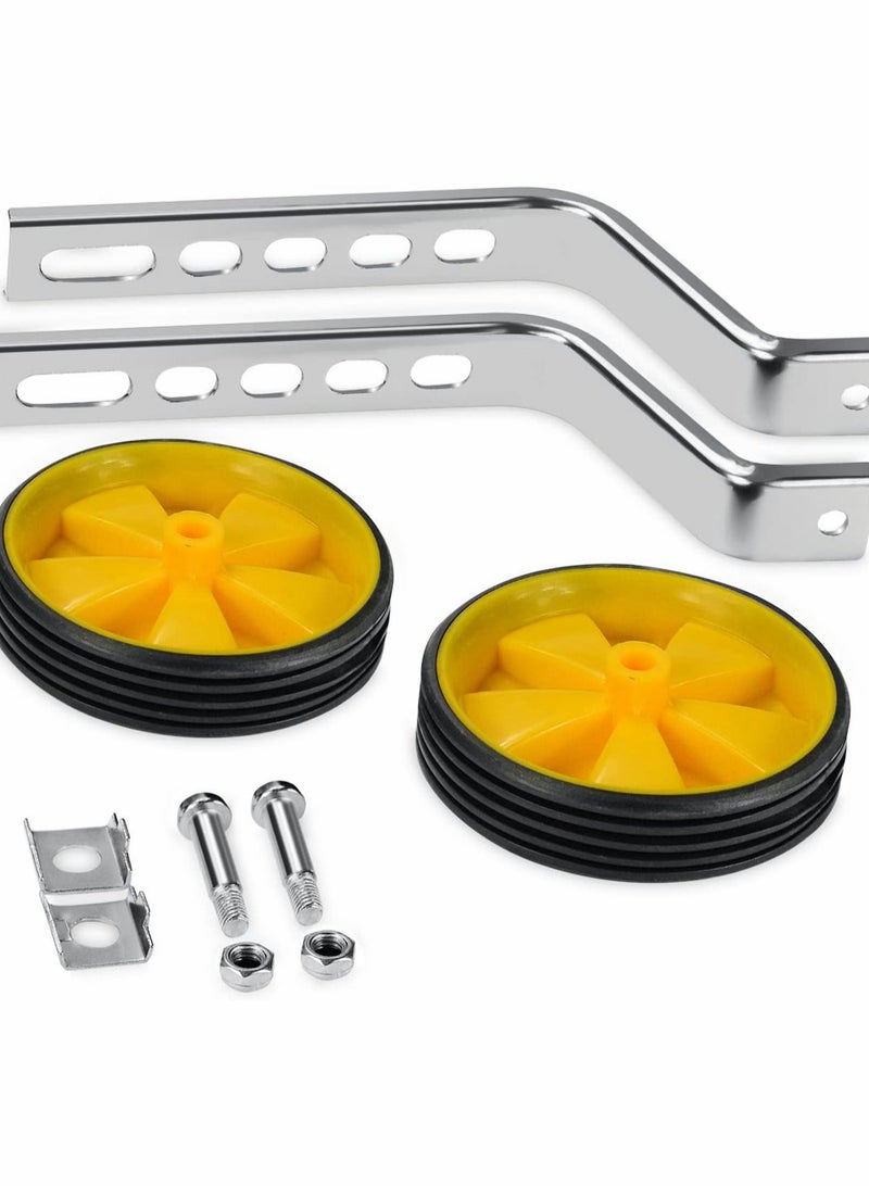 كابتن تيك Bicycle Training Wheels Adjustable for Kids Universal Bikes, KASTWAVE Wheels 16" ..20", Stabiliser Training Wheels, Bike Side Wheels, Thicken Stronger Heavy Duty Mute Bike Single Speed Bike - Image 1