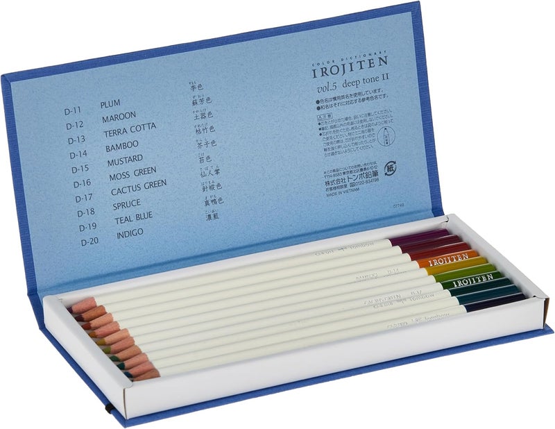 Tombow 51526 Irojiten Colored Pencil Dictionary Set Woodlands Set of 30 Beautifully Crafted WaxBased Colored Pencils with Enamel Finish - Image 3
