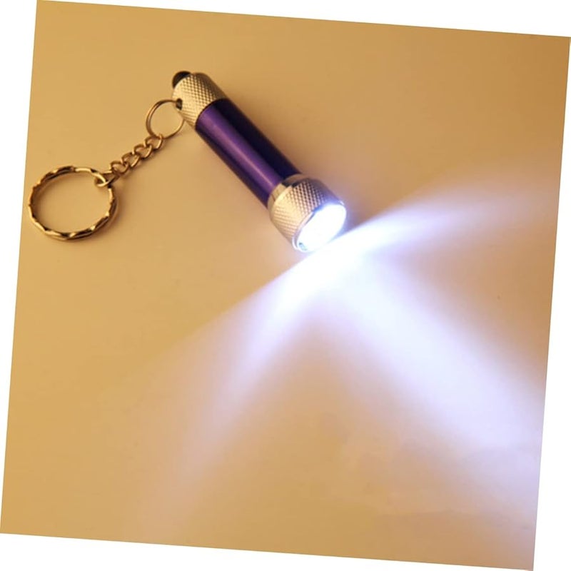 Aluminum Alloy Mini Keychain Flashlight for Hiking Camping Emergency Lighting Random Color - Image 5