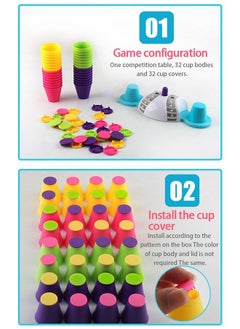 ZCM-HAPPY Children's Brain Stacking Cup Board Game Toy  - Image 3