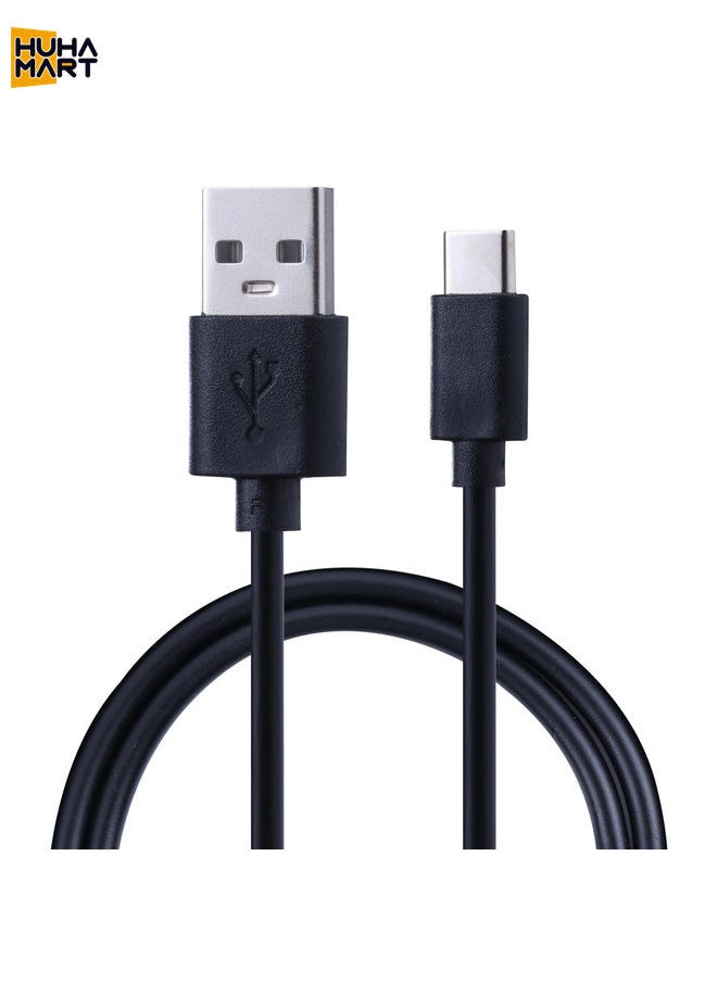 HuHa Mart USB to USB-C / Type-C Copper Core Charging Cable, Cable Length:50cm(Black)  - Image 1
