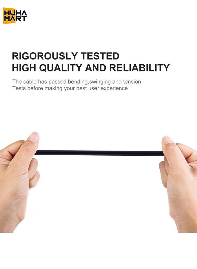 HuHa Mart USB to USB-C / Type-C Copper Core Charging Cable, Cable Length:50cm(Black)  - Image 4