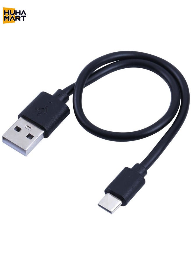 HuHa Mart USB to USB-C / Type-C Copper Core Charging Cable, Cable Length:50cm(Black)  - Image 2