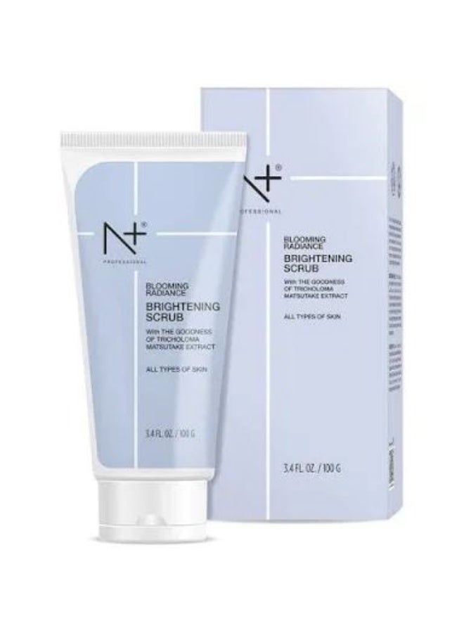 N Plus Professional Blooming Radiance Brightening Scrub, With the goodness of Tricholoma Matsutake Extract.