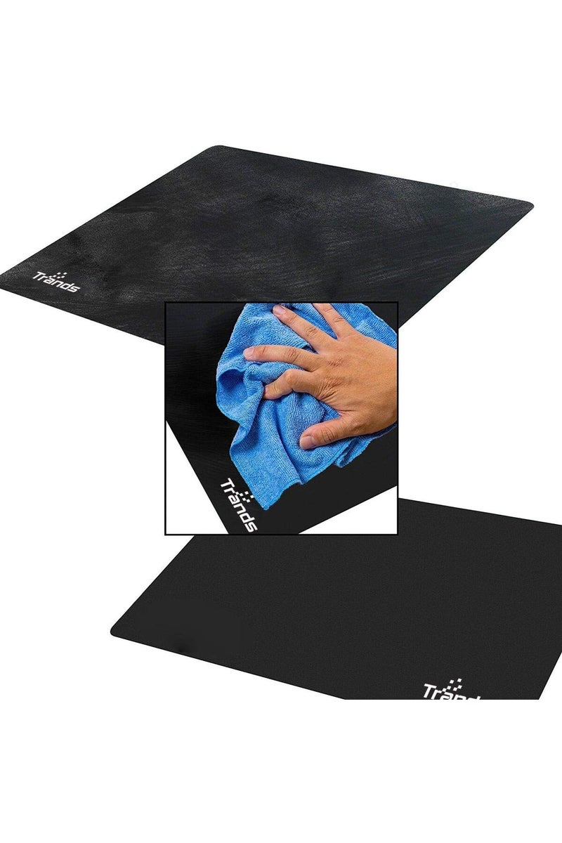 Trands Portable Silicon Slim Mousepad for PC and Laptop, Black - Image 3