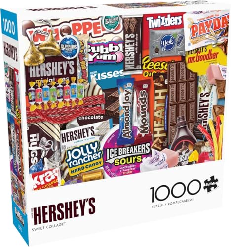 Buffalo Games - Hershey - Hershey's Sweet Collage - 1000 Piece Jigsaw Puzzle for Adults -Challenging Puzzle Perfect for Game Nights - Finished Size is 26.75 x 19.75 - Image 1