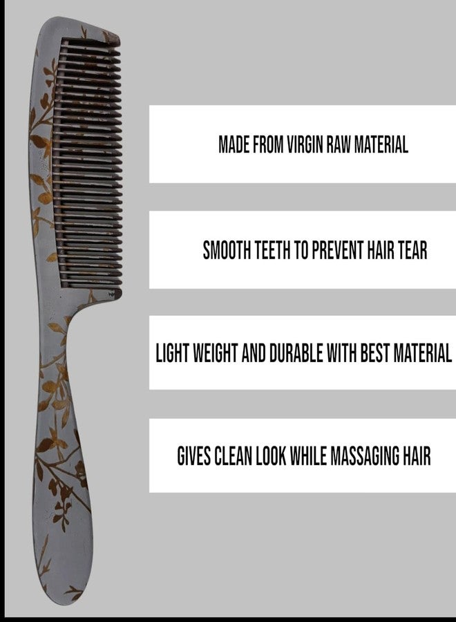 Treewing 6Pcs Hair Comb Set for Women and Men - Made With Virgin Raw Material with Smooth Teeth Handle Comb, Lice Comb, Rat-Tail Comb, Pocket Comb, Graduated Comb - Image 3