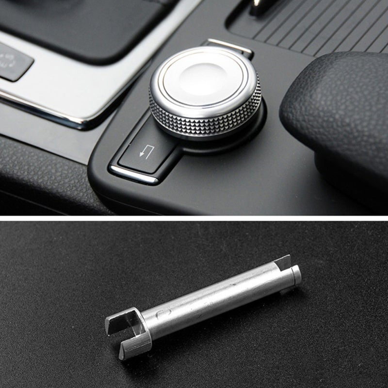 Rotary Switch: Polished Silver Rustproof Aluminum, Easy Installation, Replacement Tool for Mercedes-Benz C-Class E-Class GLC-Class - Image 4