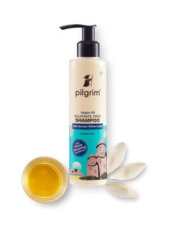 PILGRIM Mild Sulphate Free Shampoo (Argan Oil) For Dry Frizzy Hair, Men and Women, No Sulphate No Paraben, 200ml  - Image 1