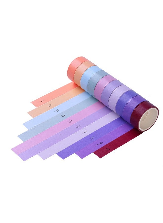 LEOTER 30 Rolls Washi Masking Tape Set 15Mm Wide Colorful Rainbow Decorative Writable Craft Tape For Diy Scrapbook Designs - Image 4