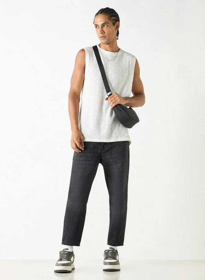 Lee Cooper Lee Cooper Relaxed Fit Jeans with Button Closure