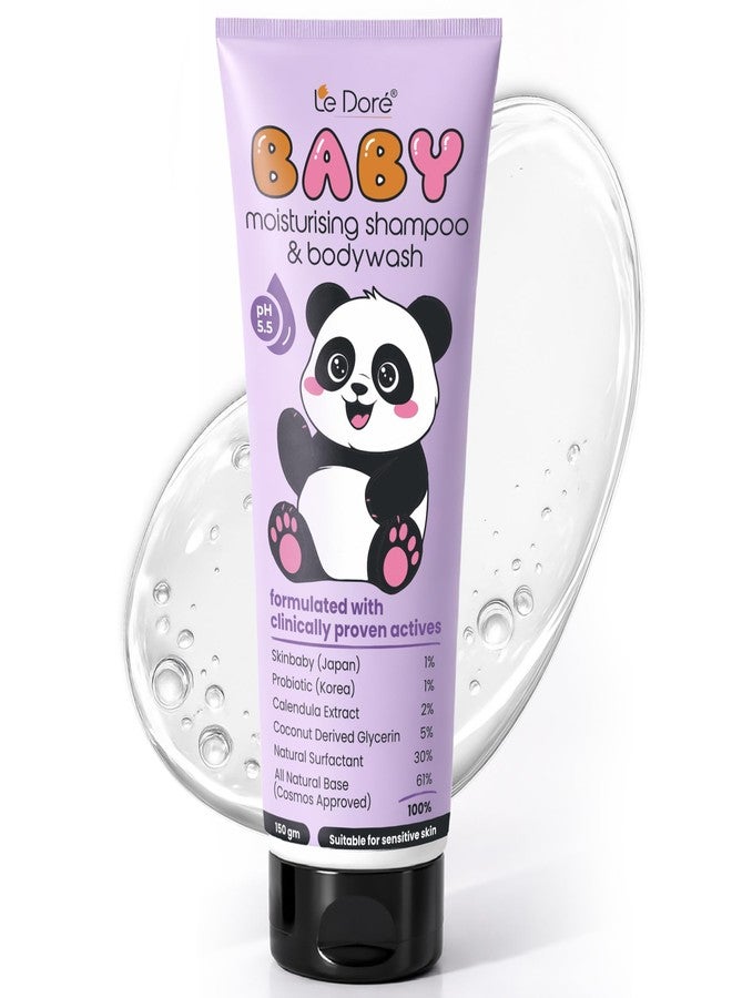 Le Dore Baby Moisturising Shampoo & Body Wash | Suitable For Baby’s Delicate Skin | With Japanese & Korean Ingredients | Tear-Free, Hypoallergenic, Sulfate & Paraben-Free | COSMOS Approved | 150g - Image 1