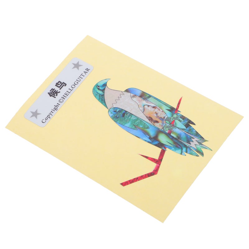 Guitar Headstock Decals: Pvc Stickers Diy Bird Animal Sticker Guitar Fretboard Position Marker For Acoustic Electric Bass - Image 1