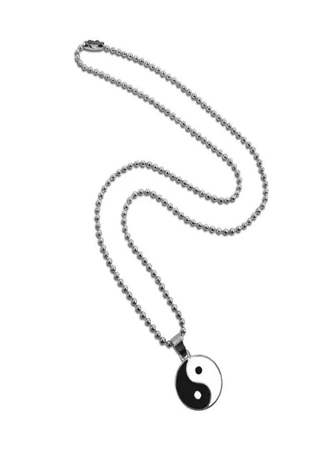 Ervio Yin Yang Pendant for Men & Women | Taoism Tai Chi Feng Shui Symbol Locket with Chain | Unisex Fashion Necklace for Good Luck, Energy & Prosperity - Image 4