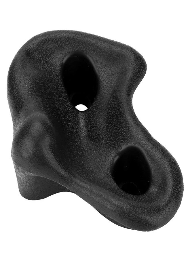 plplaaoo 10PCS Plastic Rock Climbing Holds Set, DIY Tree Rock Climbing Holds for Kids & Adults Climber, Kids Indoor and Outdoor Play Set Use, Includes Mounting Screws.(black ) - Image 3