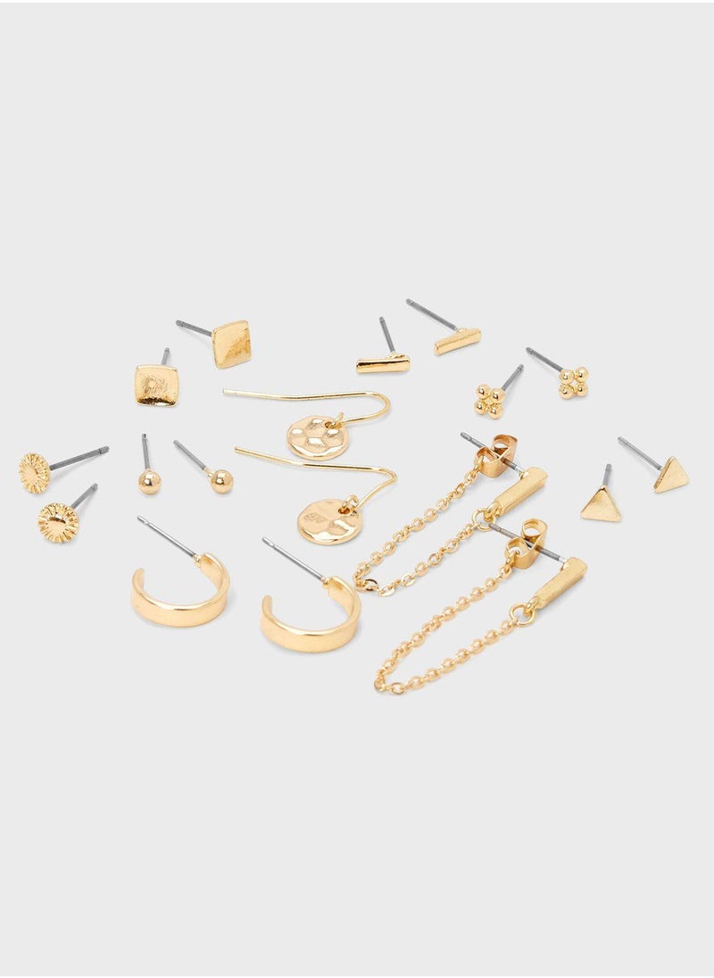 Claires Kids 9 Pair Stud Earrings 