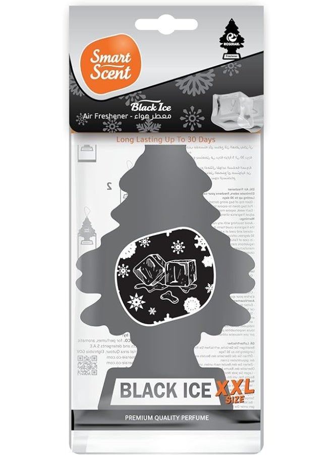 Roseraie Car Freshener Smart Scent Black Ice XXL Paper - Image 1