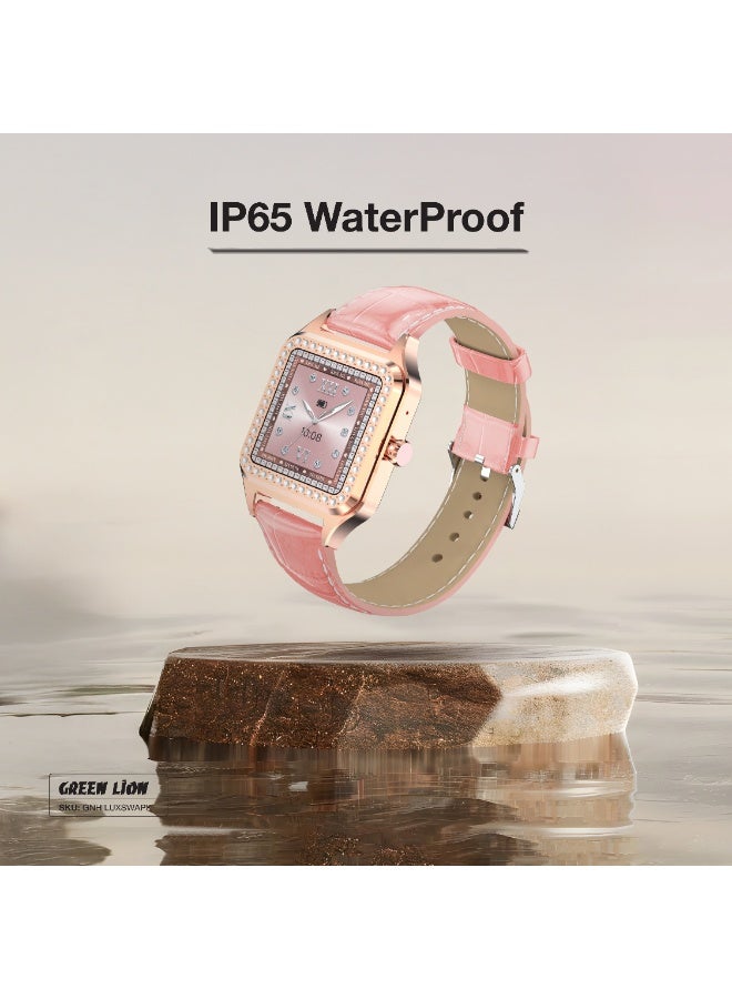 GREEN LION Hilux Smart Watch with 1.3" TFT IPS Display / 2-4 Days Usage Time / AI Voice Assistant / IP65 Waterproof / Activity Tracker / Music Player / Built-In Games / Bluetooth Calls / Health Monitoring / Sports Modes - Pink & Silicone/PU Strap - Image 5