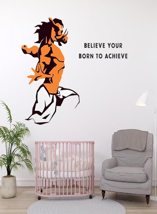 StickMe Varaha Wall Sticker | Multi-Colour Vinyl Inspirational and Motivational Quotes of Lord Vishnu | Decorative Hindu God Wall Decor for Bedroom, Living Room, Kids Room, and Office - Image 2