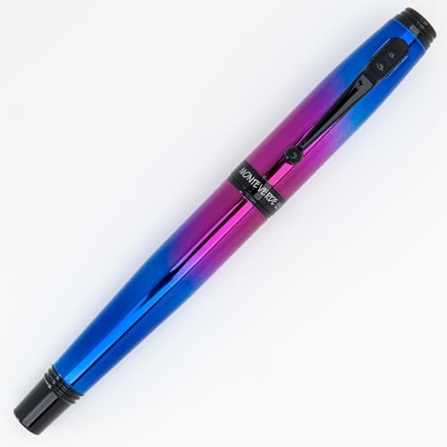 Monteverde Invincia Nebula Fountain Pen - Medium Nib, Multi-Color Plating, Premium Writing Instrument - Image 4