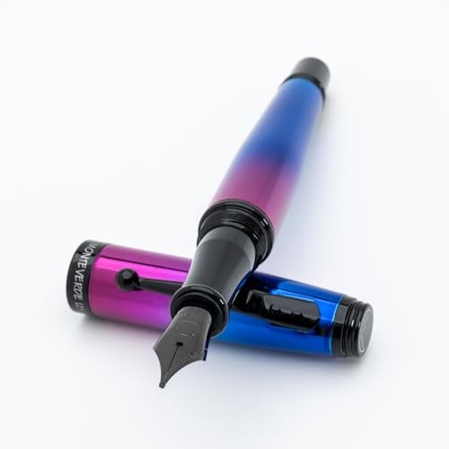 Monteverde Invincia Nebula Fountain Pen - Medium Nib, Multi-Color Plating, Premium Writing Instrument - Image 1