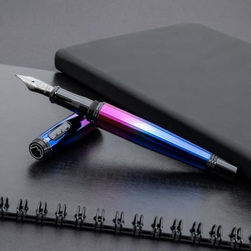 Monteverde Invincia Nebula Fountain Pen - Medium Nib, Multi-Color Plating, Premium Writing Instrument - Image 3