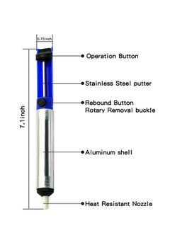 Y&D Solder Desoldering Pump Electric Soldering Iron Auxiliary Tool Manual Suction Vacuum Removal  - Image 4