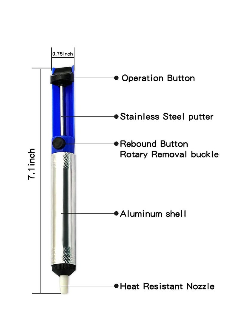 Y&D Solder Desoldering Pump Electric Soldering Iron Auxiliary Tool Manual Suction Vacuum Removal  - Image 4