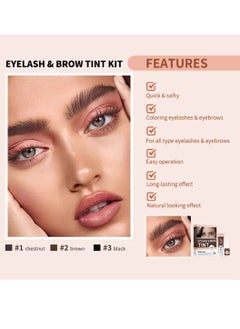 Eyelash and Brow Tint Dye Color Brown Kit 2 in 1 Brow and Lash Tint Professional Kit with Coloring Cream and Activating Lotion Eyebrow Tint Dye Kit Eyebrow Lash Color Kit 02 - pzsku/Z1F9E875AFDF757D796E4Z/45/_/1712578496/602914e8-70bd-42bd-92d3-9d00e627fb49